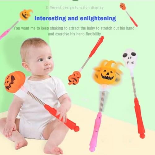 2020 Halloween Light Pumpkin Skull Hand Stick Ghost Festival Bar Ktv Glow Toys Funny Thing Stick Halloween Gift For Children Kid