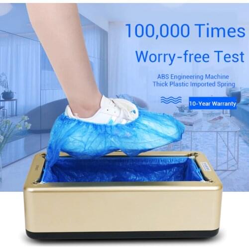 Automatic Shoes Cover Machine Booties Maker Smart Shoe Cover Dispenser Hand Free Household Stepping Disposable Shoes Organizers