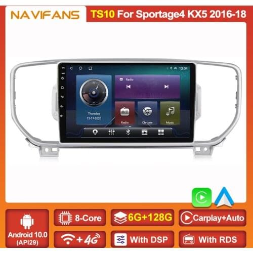 6+128G Android 11 Car Radio For Kia Sportage 4 QL 2016 2017 2018 KX5 GPS Multimedia Player Video Recorder Carplay Stereo RDS IPS