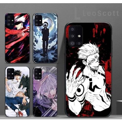 Jujutsu Kaisen Anime Gojo Satoru Phone Case For Samsung A40 A31 A50 A51 A71 A20E A20S S8 S9 S10 S20 Plus note 20 ultra
