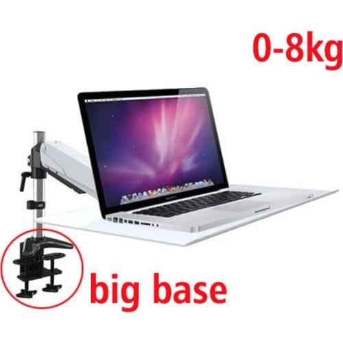 DL-WS120 3 Aluminum Alloy 2 in 1 Tablet PC Holder and Laptop Stand Holder Dual Arm Office Desktop Lapdesk bracket laptop support