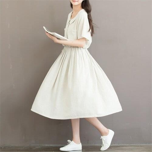 Летние платья в полоску Gowyimmes China At AliExpress