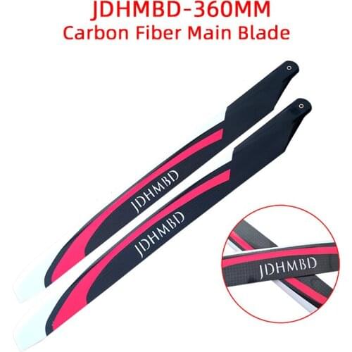 JDHMBD 360mm carbon fiber main rotor blade for ALIGN trex GARTT JCZK 450L 480 ALZRC X360 465 480N KDS 360 RC helicopter parts