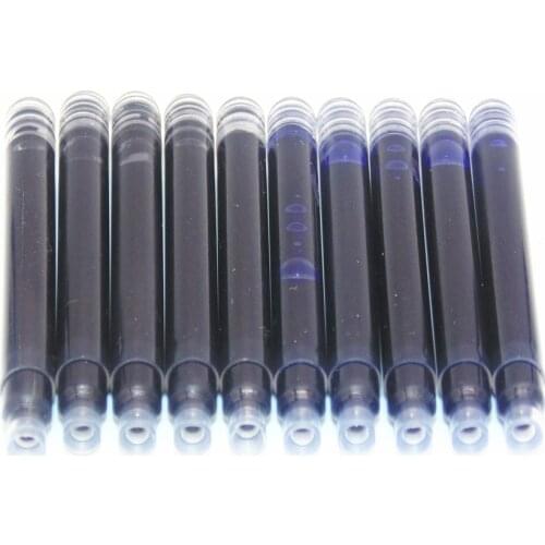 Jinhao 10pcs Black Blue ink Refill Fountain Pen Ink Cartridges