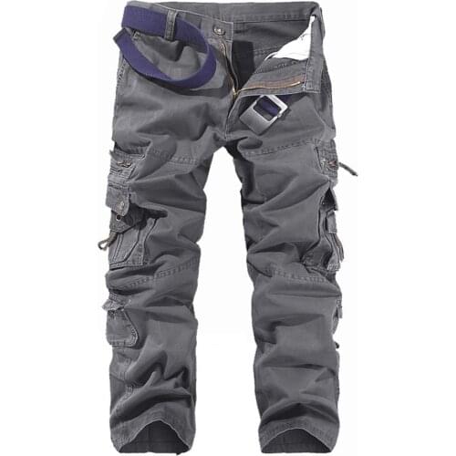 2021 Mens Overalls Youth Multi-Pocket Outdoor Military Pants