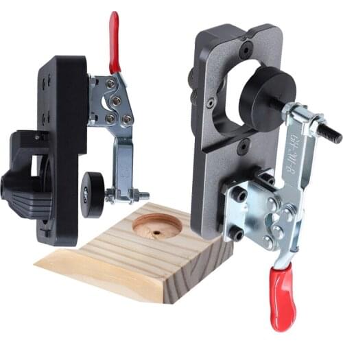 Woodworking 35mm Hinge Boring Jig Hole Drilling Guide Locator with Fixture Hole Punching For Door Concealed Installation