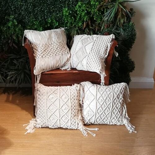 2019 New Square Pillow case 45x45cm Bohemia Hollow Out Cushion Covers Decorative Pillows Cover For Sofa Fundas Living Room Decor