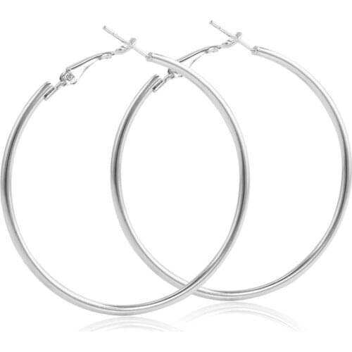 New Fashion Geometric Hollow Circle Hoop Earrings Fashion Jewelry boucle o'reilles femmes Hyperbole Brincos For Women Gilrs Gift