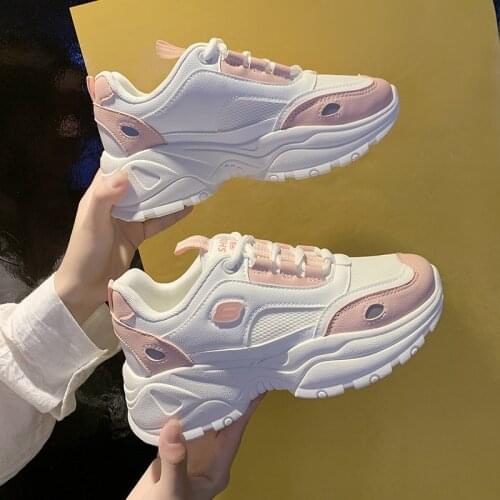Daddy Shoes Female 2021 Spring New Breathable Student Female Korean Version Of Sports Shoes Female Increased Daddy Shoes
