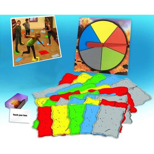Creative Volcano Children Rotating Cards Family Interactive Solitaire Board Game