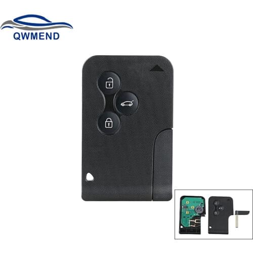 BHKEY for Renault Key 433Mhz Car Key for Renault Megane II Scenic II Grand Scenic 2003-2008 3 Buttons Remote Key PCB Ultrasonic