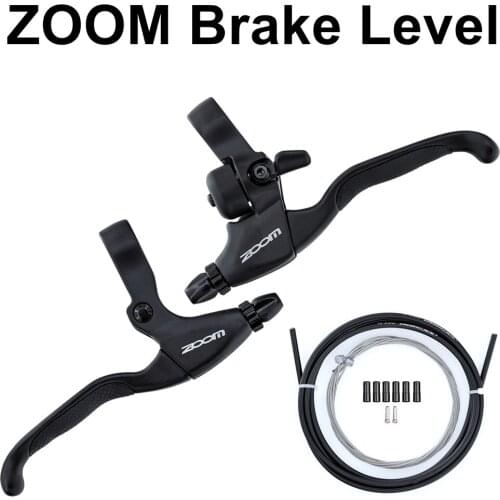 ZOOM bike brake lever with bell aluminium alloy V brake disc brake lever fold bike brake lever for 22,2mm handlers