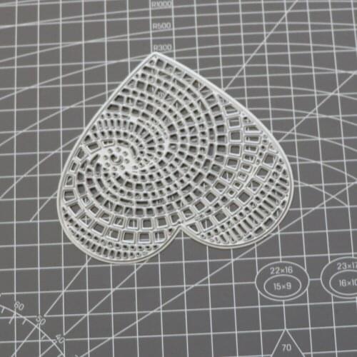 Heart Frame Rotating Lattice Craft Scrapbooking Metal Cutting Dies New 2021 for DIY Cards Making Decoration Crafts Die Cut