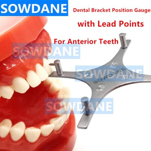 Dental Orthodontic Bracket Position Gauge with lead points High precision Dentist Instrument