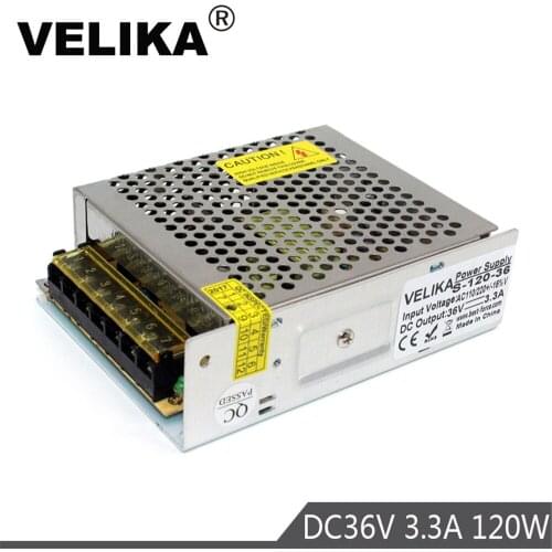 Universal Power supply Adapter DC36V 3.3A 120W Driver Transformer 110V 220V AC-DC 36V SMPS For Led Light CCTV CNC Stepper Motor