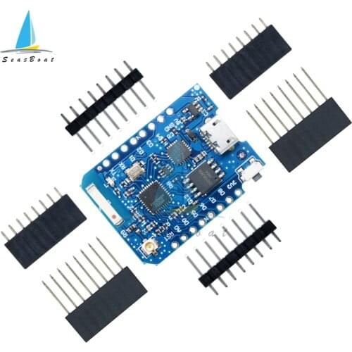 WEMOS D1 Mini Pro 16M Bytes External Antenna Connector NodeMCU Based ESP8266 ESP-8266EX CP2104 WIFI Development Board Micro USB