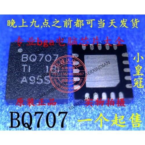 1Pieces New Original BQ24707RGRR BQ24707 BQ707 QFN20 In Stock Real Picture