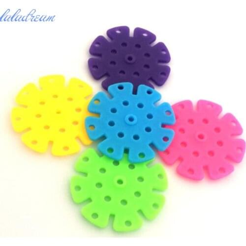 10pcs Snow Snowflake Building Blocks Toy Bricks DIY Assembling ferris wheel Toys Early Educational Learning Toys