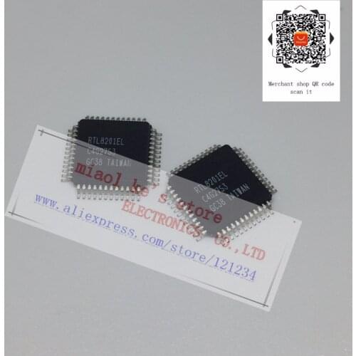 2pcs/lot RTL8201EL-VC-GR RTL8201EL RTL8201CL RTL8201BL RTL8201B RTL8201 QFP-48 100%new and original Spot chip