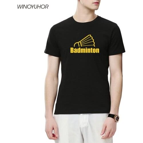 2020 Fashion Hot Sale 100% Cotton T Shirt Mens Badmintons Funny Gift T-Shirt Casual Short Sleeve Tee shirt Print Sport Tshirt