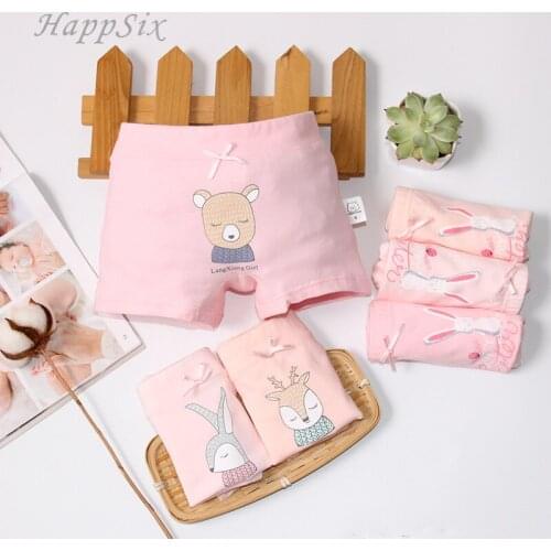 3Pieces/lot Baby Underwear Girls Boxer Shorts Cotton Baby Underpants Newborn Baby Kid Colthes 2018New style Summer Autumn