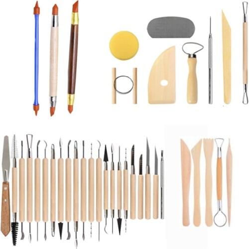 38pcs Set Clay Tool Sculpture Graver Sugru Modeling Polymer Clay Tools Set Pottery Ceramic Sculpting Carving Tools Art Supplies