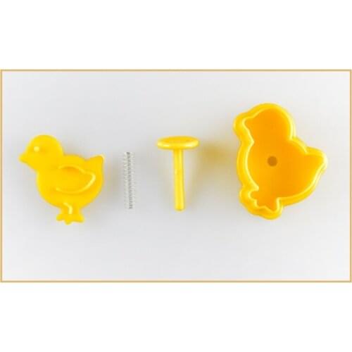 4pcs/set Butterfly,Rabbit,Chick,Easter Egg Shape Animal Plastic Fondant Cookie H3CC