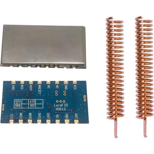 4pcs Lora1276F30+Spring antenna 868mhz Arduino Demo Code 27dBm 500mW sx1276 6Km to 8Km 868mhz/915mhz LORA Module