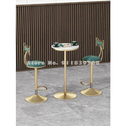 Bar Chair Cashier Front Desk Rotary Lift High Chair Net Red Back Chair Family Milk Tea Shop Coffee Shop High Stool