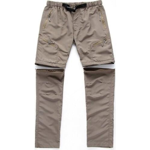 Quick-Drying Convertible Pants For Men Light Weight Cargo Pants Shorts Hiking Hunting Fishing Outdoor Sports Trousers