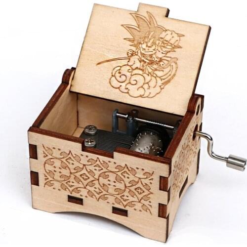 Hand-Cranked Antique Carved Wooden Music Box Music Box Christmas Gift Birthday Gift Party Casket Anonymity