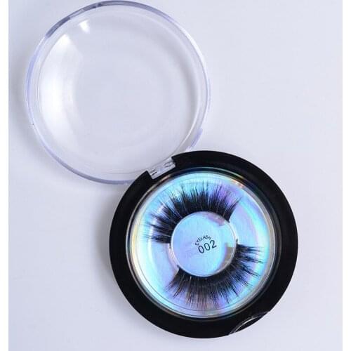 Flash Girl 1 Pair False Eyelashes 3D Silk Protein Lashes Soft Fluffy Eyelashes Extension 3D Mink Eyelashes Makeup with Packing