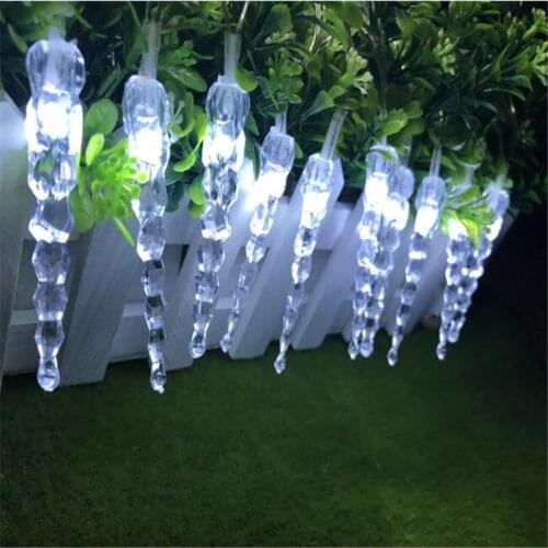 7.5M 50LED icicle string light Christmas Garland Decoration Light For Holiday Strip Light Outdoor Fairy Light For Home Eave Tree