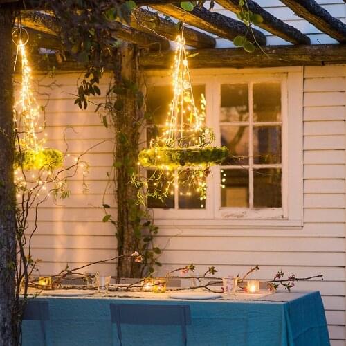 280 Leds LED String Light Vines EU Plug Copper Wire String Light Fairy Home Christmas Wedding Garland Party Decoration Light