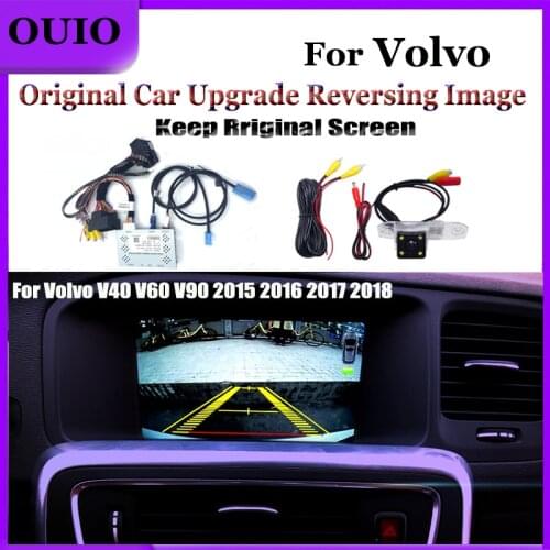 Interface Reversing camera|For Volvo V40 V60 V90 2015 2016 2017 2018 Original screen upgrade image Reversing Camera Decoder