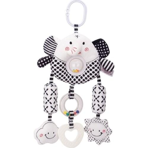 Baby Stroller Rattle Toy Pushchair Pram Pendant Bed Bell Cartoon Animal Doll Infants Crib Sensory Toys