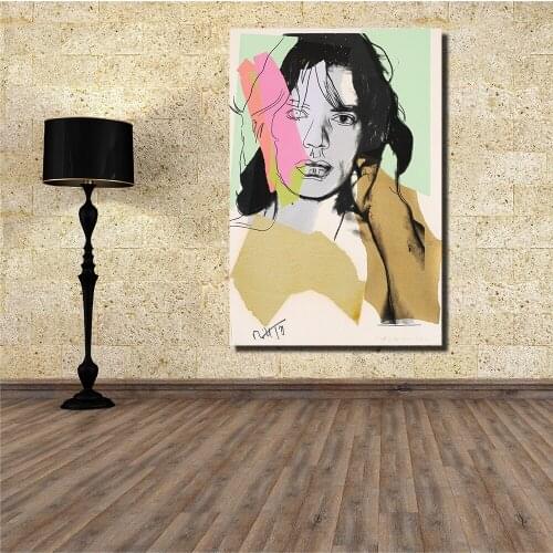 JQHYART Mick Jagger Portraits Art Prints On Canvas For Living Room Home Decoration No Framed