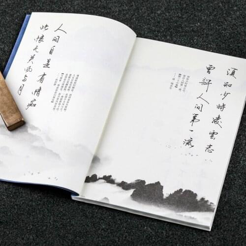 2 Books/Lot Chinese Hard Pen Calligraphy Copybook Regular Script Chinese Characterfountain Pen Handwriting Practice Copy Book