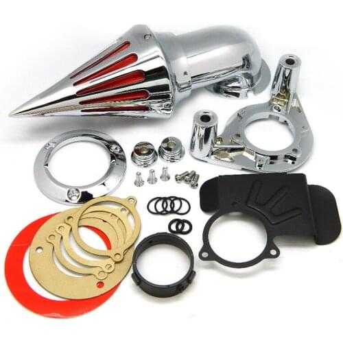 Motorcycle CHROME AIR CLEANER KIT INTAKE For Harley Davidson DYNA FAT STREET BOB FXDB Touring Models 2008 2009 2010 2011 2012