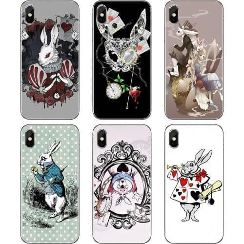 For ZTE Blade A520 A512 A452 A602 A5 2019 V6 V7 V8 V9 V10 Lite Viat rabbit-alice-in-wonderland Soft Cover