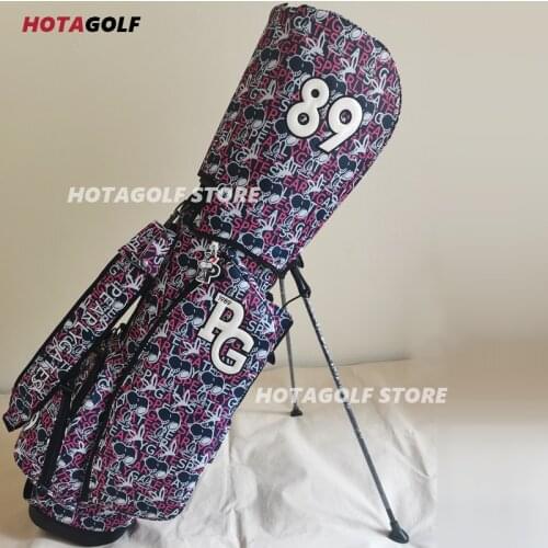 2021 NEW Womens Cartoon printed canvas waterproof golf stand bag Golf Cart Bags Golf Stand Bag