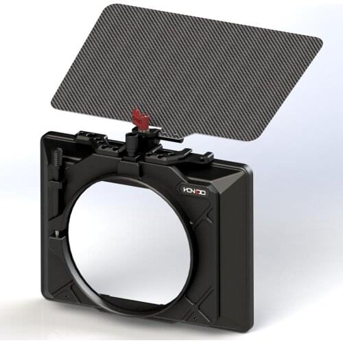 NEWLY HONTOO 4*4 / 4*5.65 114mm Matte box Carbon Fiber mattebox (Clamp on) Lightweight 114mm lens adapter ring forBMPCC 4K A7