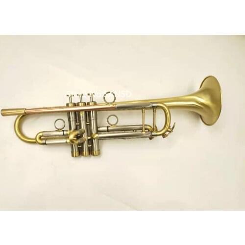 New Arrival Bb Trumpet Brass Plated Professional Musical Instrument With Case