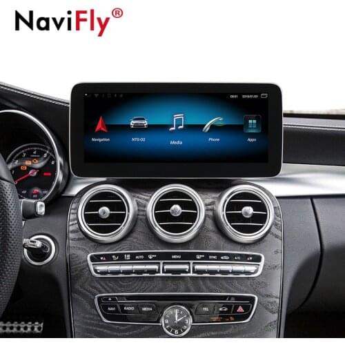 New UI! Car Multimedia Player 4GB+64GB 12.5" Android 10.0 Car DVD Player For Mercedes Benz C Class W205/GLC Class 2015-2018 GPS