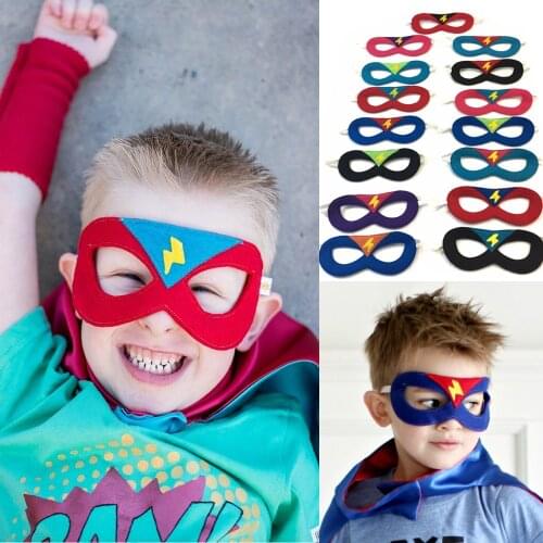 Plain Super Hero Felt Eye Mask Costume Dressing up Mask Kids Mask Girls Boys mask