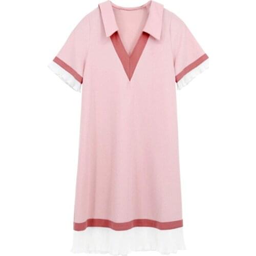 Maternity Black Pink Work Party Evening Dress Slimming Hipster Stitching V-neck Pregnant Women Clothing Pregnancy Dresses