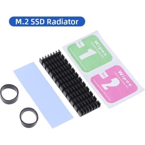 M.2 SSD Hard Disk Heatsink Heat Dissipation Radiator Cooling Silicon Therma Pads Cooler for M2 NGFF 2280 PCI-E NVME SSD