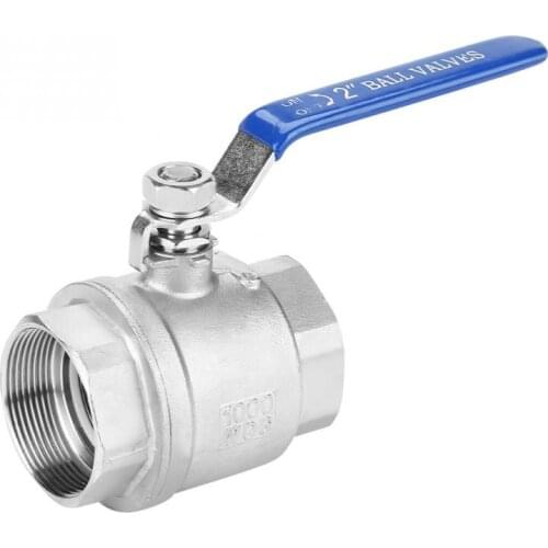 BSPT 2" DN50 Ball Valve Female Stainless Steel Two Piece Full Port Ball Valve 1000 WOG Water Valve Valvula Solenoide With Handle