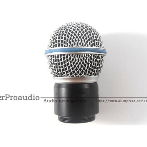 Replacement Ball Head Mesh Microphone Grille with capsule for Shure SM58S SM58LC BETA58 BETA58A BETA PGX24 SLX24