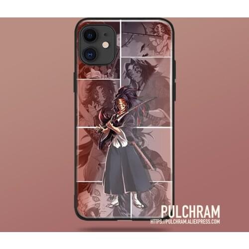 Demon Slayer Kokushibou Glass Soft Silicone Phone Case Cover Shell for IPhone SE 6s 7 8 Plus X XR XS 11 12 Mini Pro Max